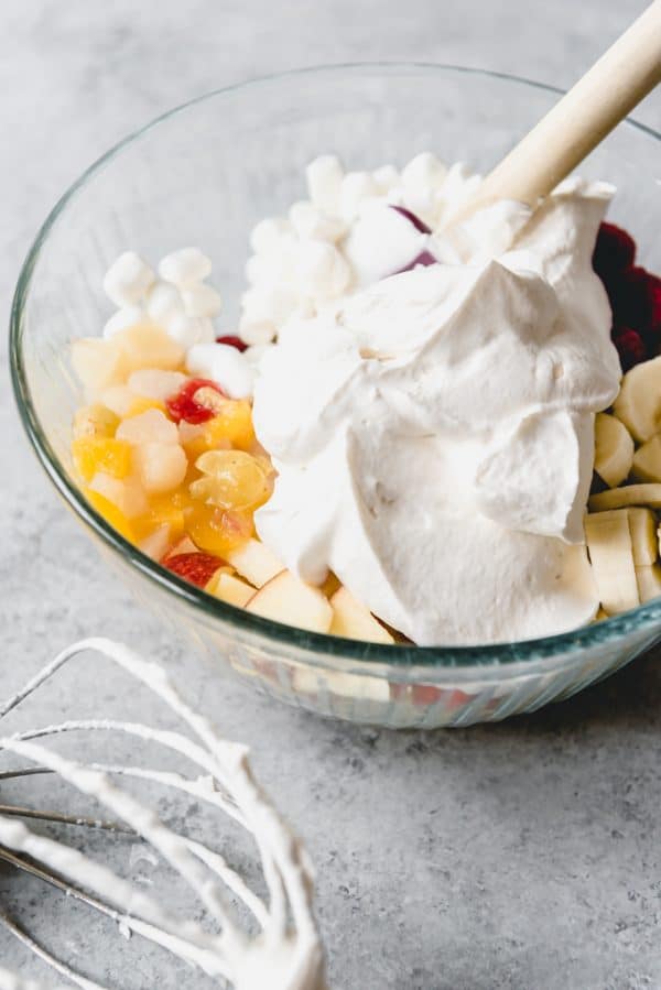 Fruit Salad With Marshmallows And Whipped Cream House Of Nash Eats