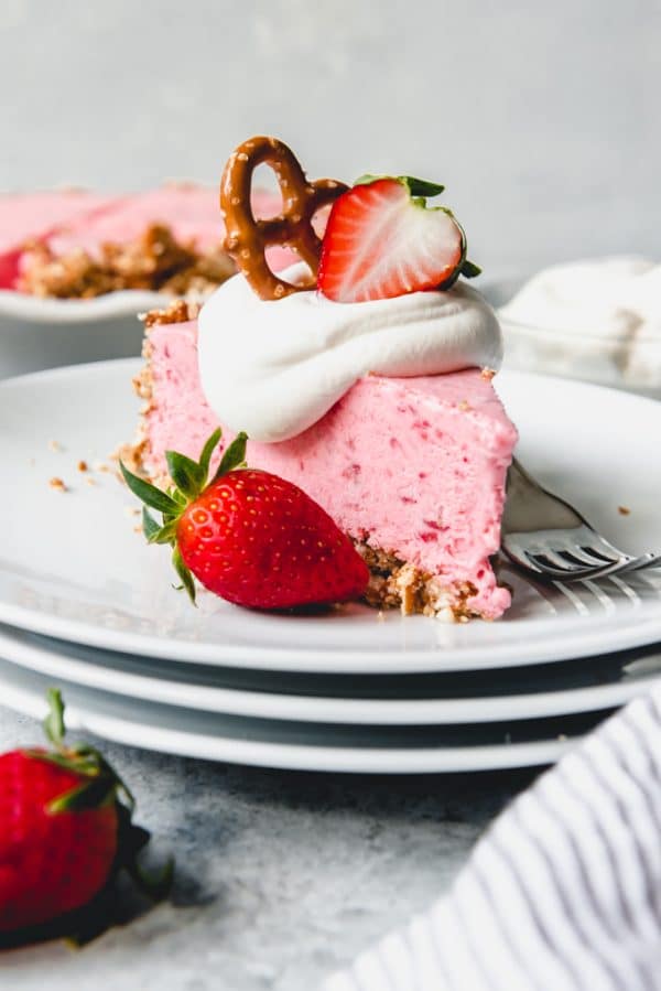 Strawberry Pretzel Icebox Pie House Of Nash Eats