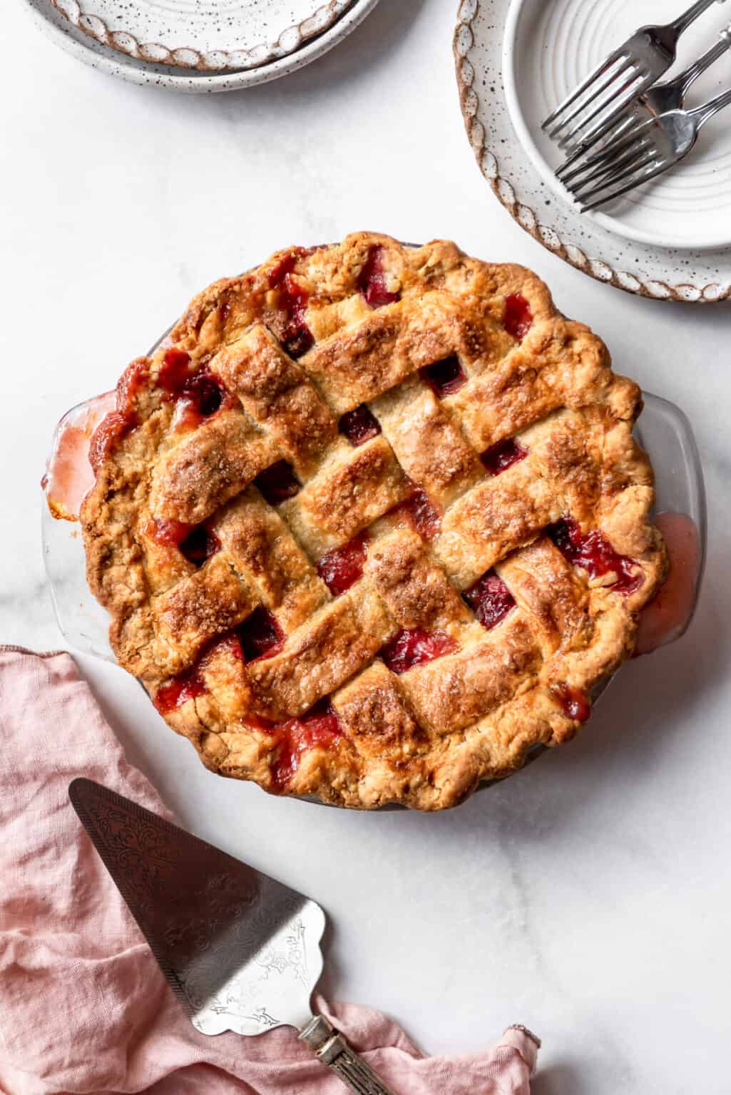 Award Winning Strawberry Rhubarb Pie House Of Nash Eats