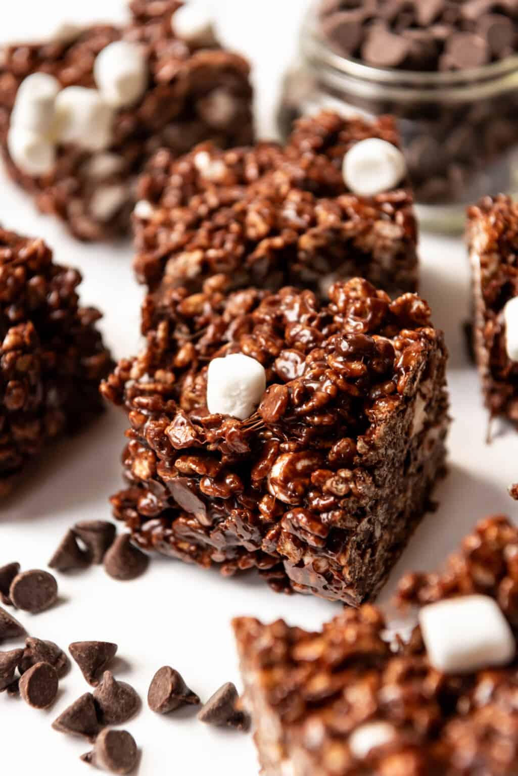 Easy Chocolate Rice Krispie Treats House Of Nash Eats