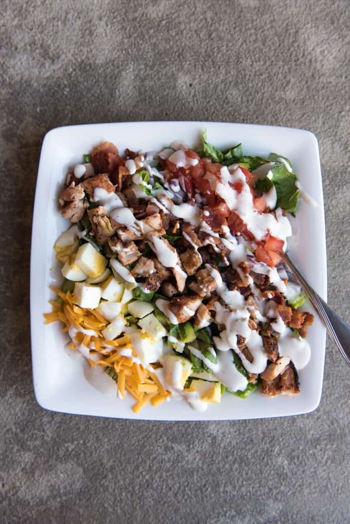 BBQ Chicken Cobb Salad - House of Nash Eats