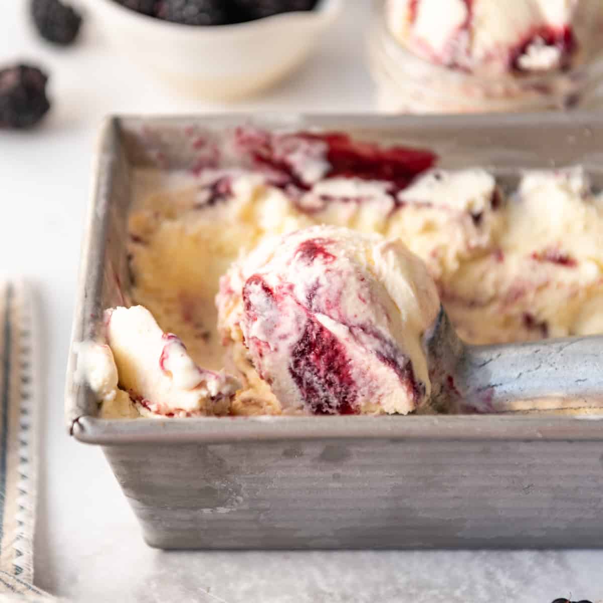 Blackberry Swirl Ice Cream Recipe