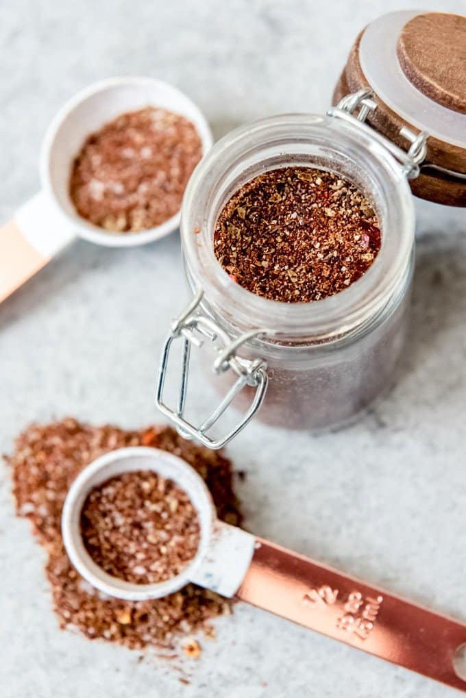 An image of homemade taco seasoning spice blend.