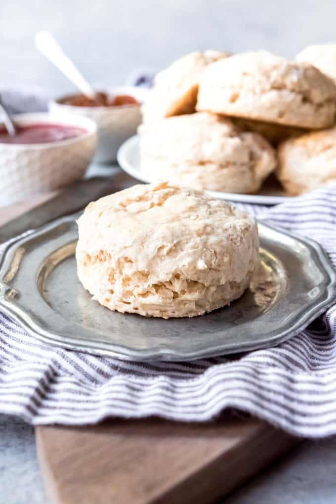An image of homemade baking powder biscuits.