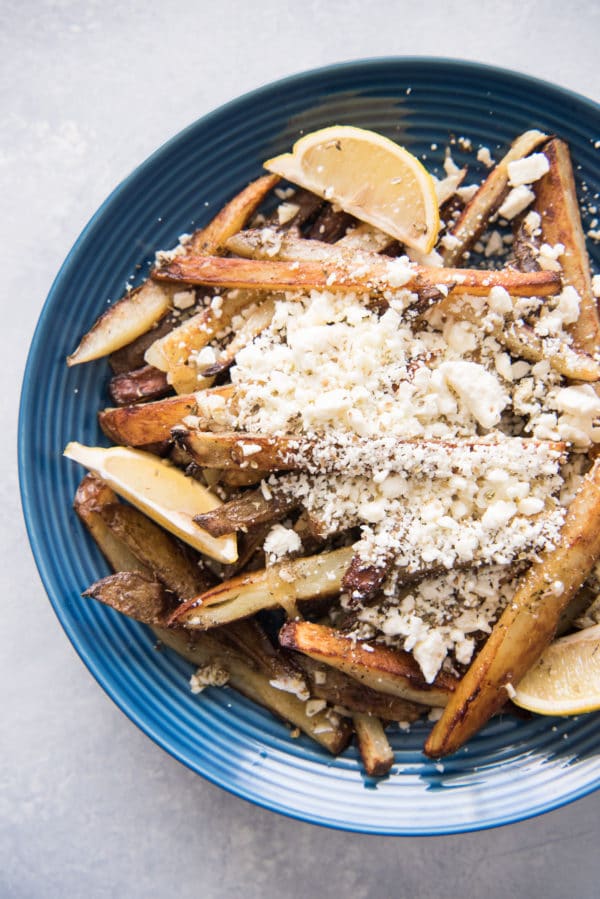 Baked Greek Feta Fries - House Of Nash Eats