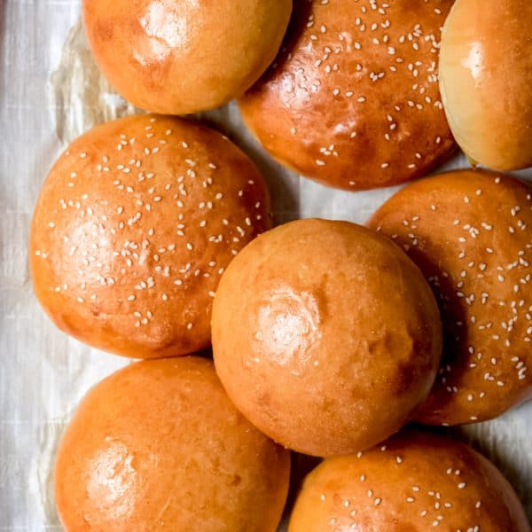 Homemade Brioche Hamburger Buns - House of Nash Eats