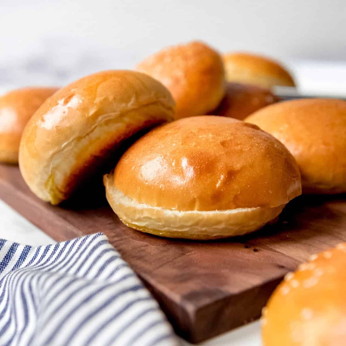 Homemade Brioche Hamburger Buns