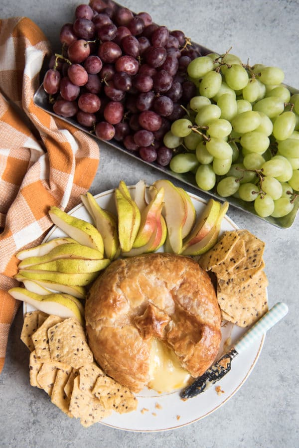 Baked Brie in Puff Pastry with Apricot Preserves - House of Nash Eats