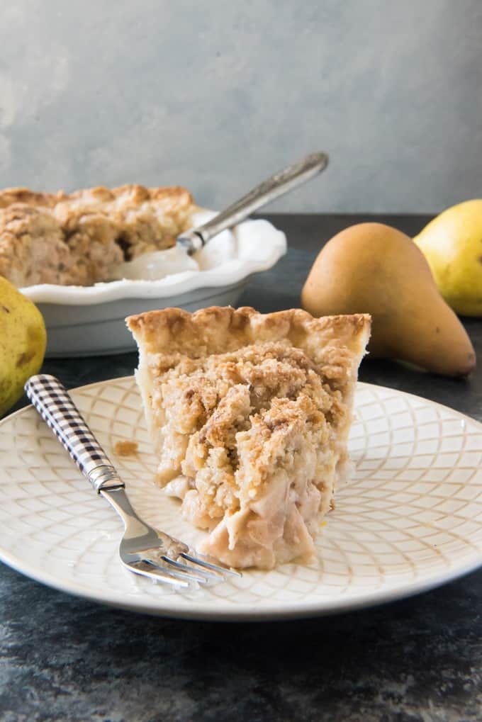 Dutch Pear Nutmeg Pie With Streusel Topping House Of Nash Eats