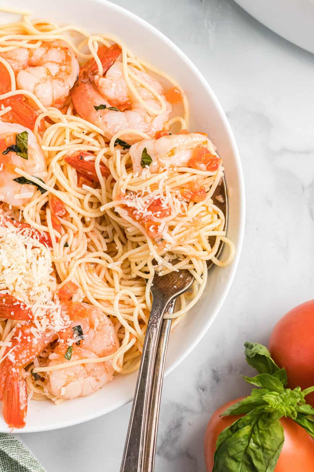 Angel Hair Pasta with Shrimp, Tomato and Basil House of Nash Eats