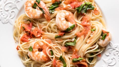 Shrimp and Angel Hair Pasta