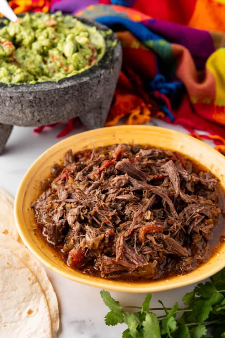 Mexican Shredded Beef Barbacoa (Slow Cooker or Instant Pot)