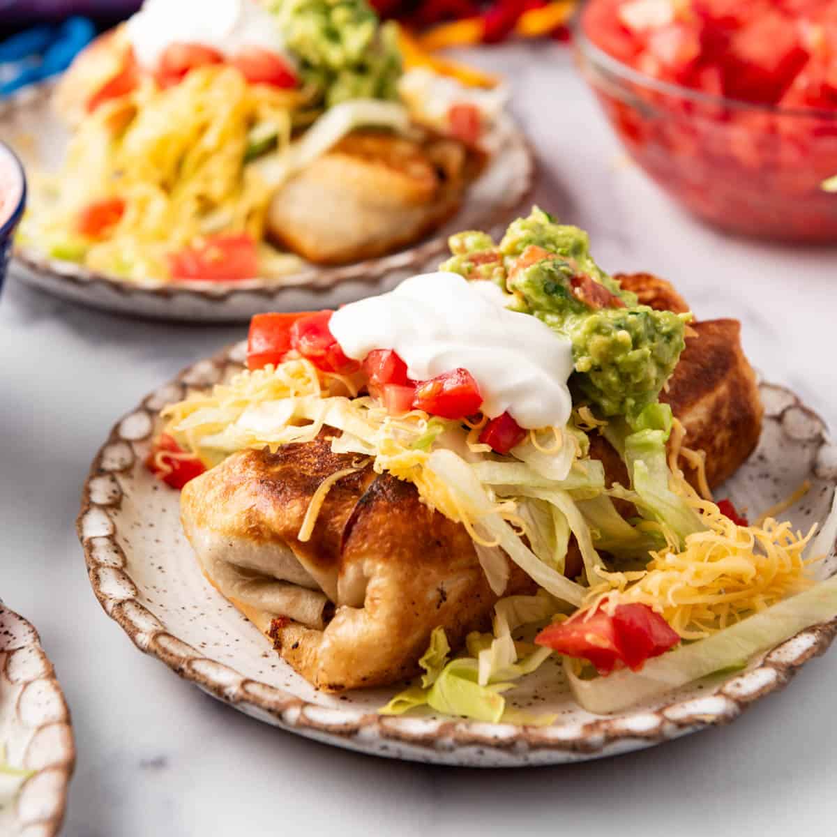 Shredded Beef Chimichangas