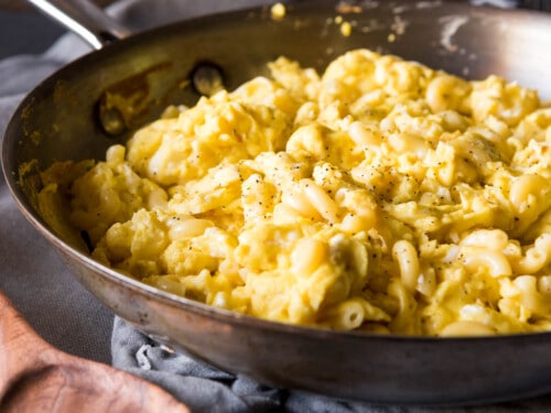 Peppery Scrambled Macaroni & Eggs - House of Nash Eats