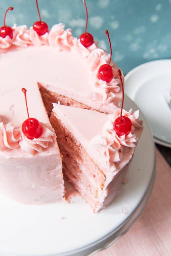 Vintage Maraschino Cherry Cake House Of Nash Eats   Vintage Cherry Chip Layer Cake 14 600x899 