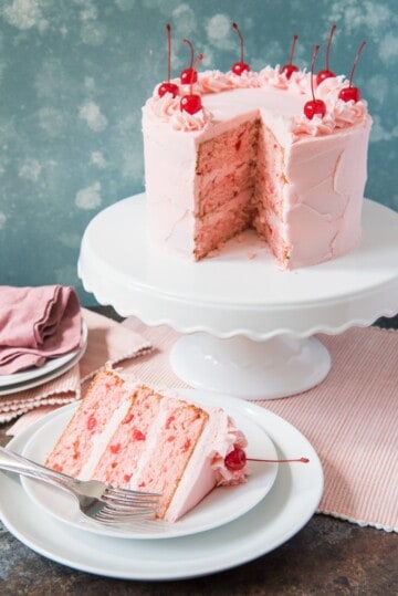 Vintage Maraschino Cherry Cake - House of Nash Eats