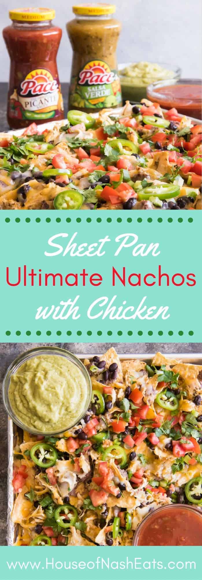 Sheet Pan Ultimate Nachos with Slow Cooker Salsa Verde Ranch Chicken ...