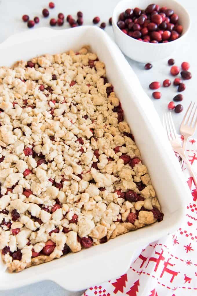 Fresh Cranberry Shortbread Bars - House Of Nash Eats