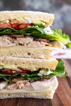 Turkey Bacon Avocado Sandwich with Kneaders Sauce - House of Nash Eats