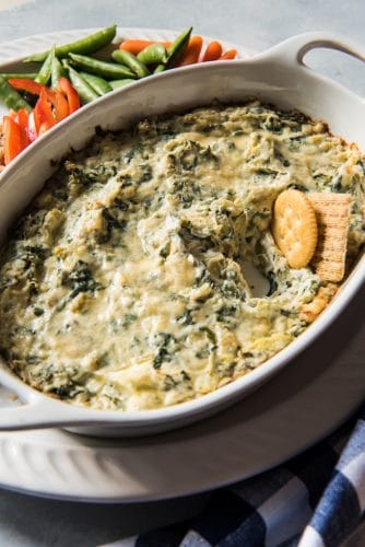 Hot Spinach and Artichoke Dip Recipe - House of Nash Eats