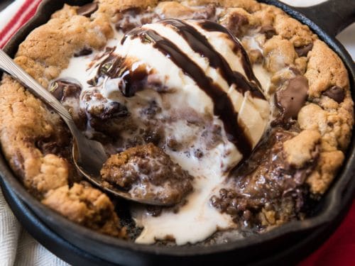 Skillet Chocolate Chip Cookies