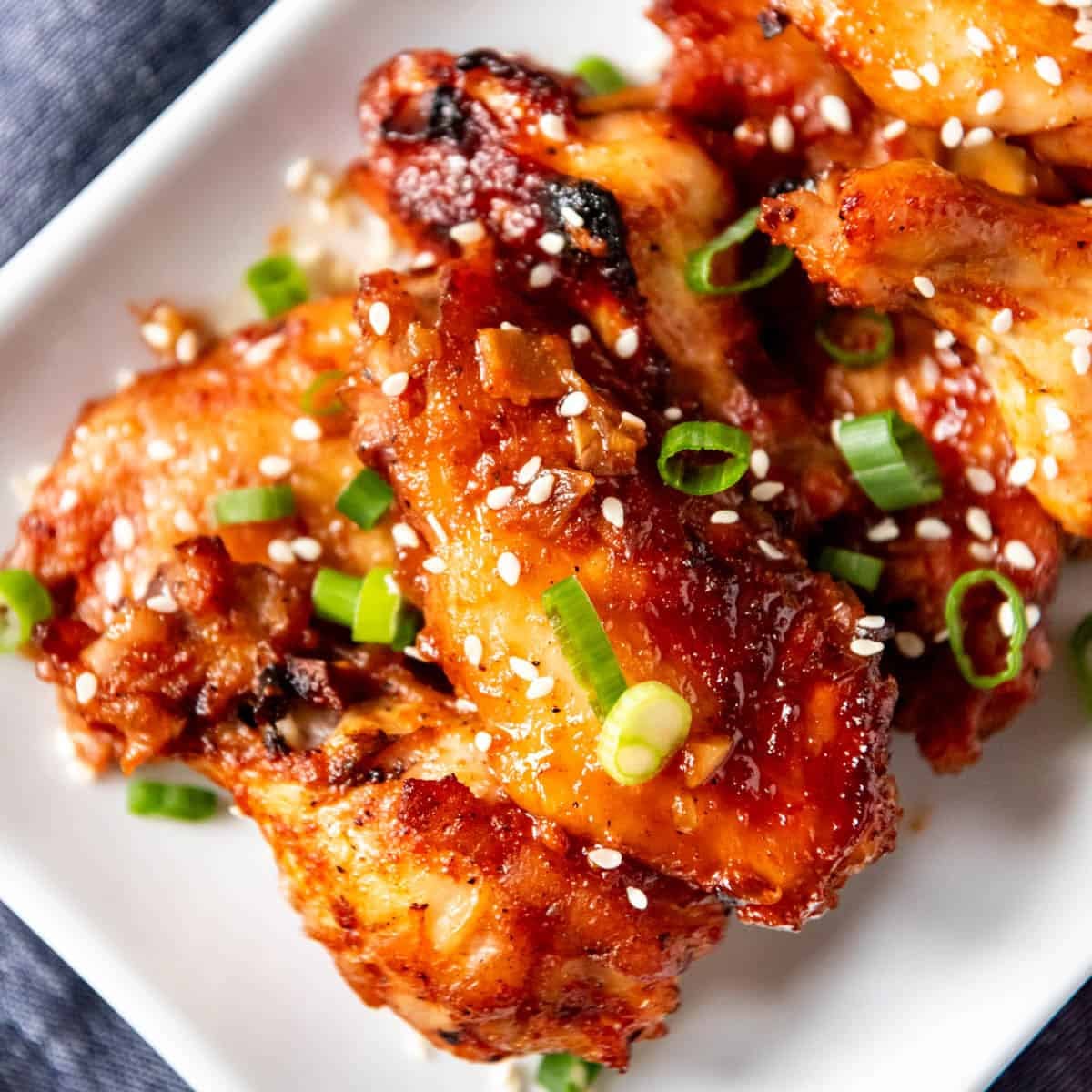 Baked Korean BBQ Chicken Wings