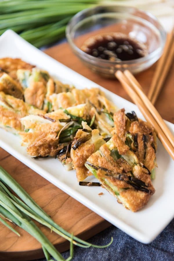 Korean Pancakes with Scallions (Pajeon or Pa Jun) - House of Nash Eats