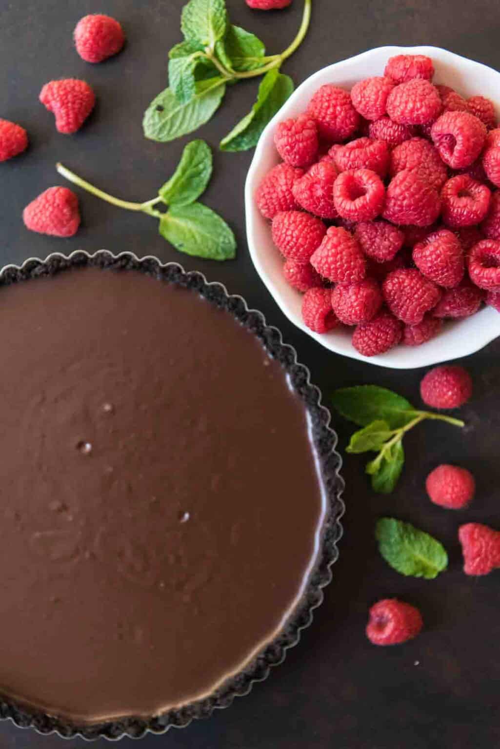 Chocolate Raspberry Tart - House of Nash Eats