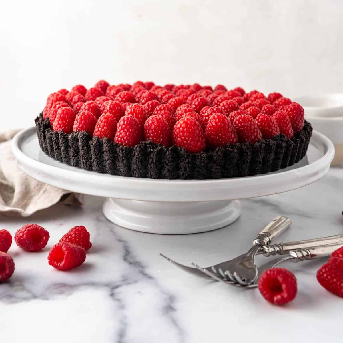 Raspberry Chocolate Tart