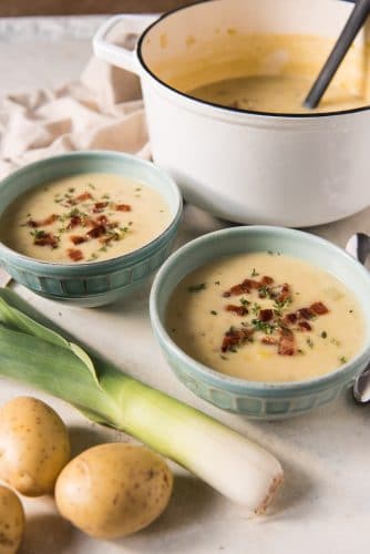 Creamy Potato and Leek Soup Recipe - House of Nash Eats