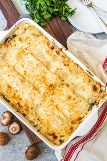 Classic White Chicken Lasagna with Spinach - House of Nash Eats