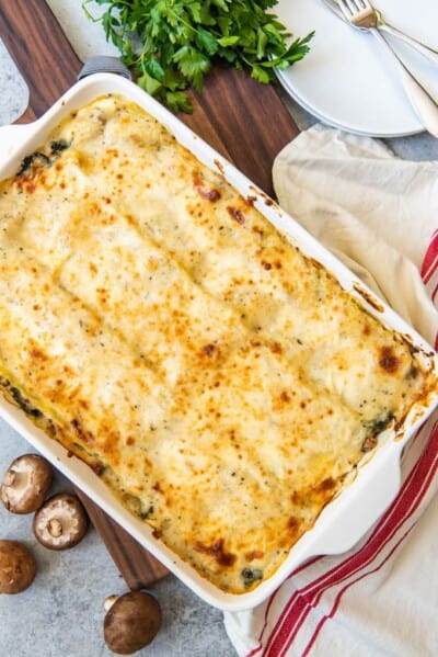 White Chicken Spinach Lasagna - House of Nash Eats