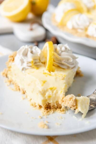 No-Bake Sour Cream Lemon Pie - House of Nash Eats