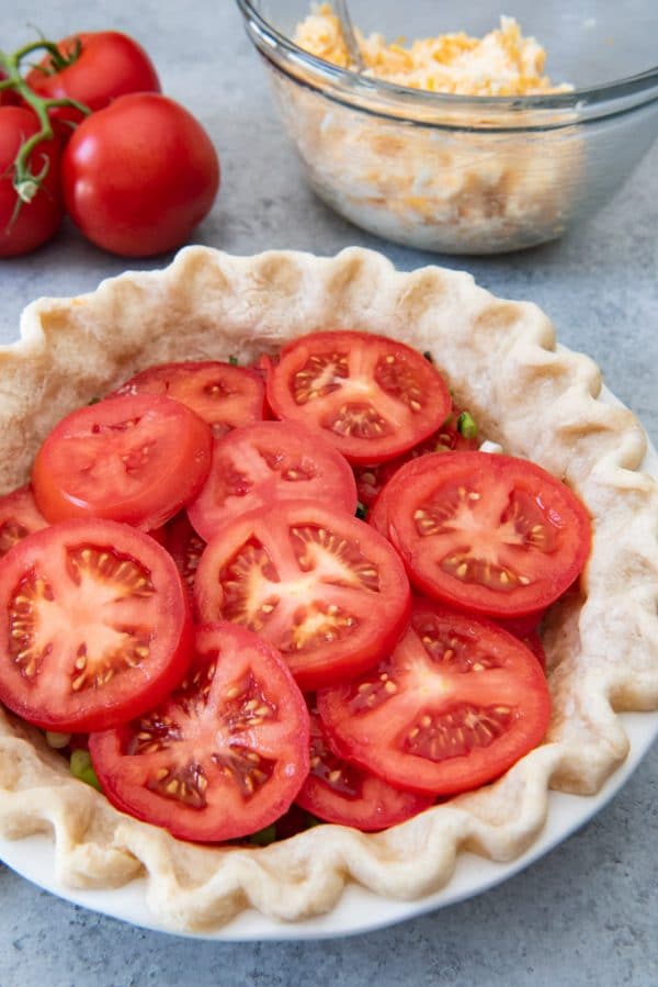 Best Southern Tomato Pie Recipe House Of Nash Eats   Southern Tomato Pie 3 600x899 