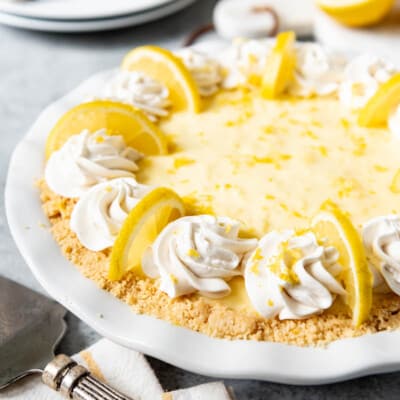 No-Bake Sour Cream Lemon Pie - House of Nash Eats