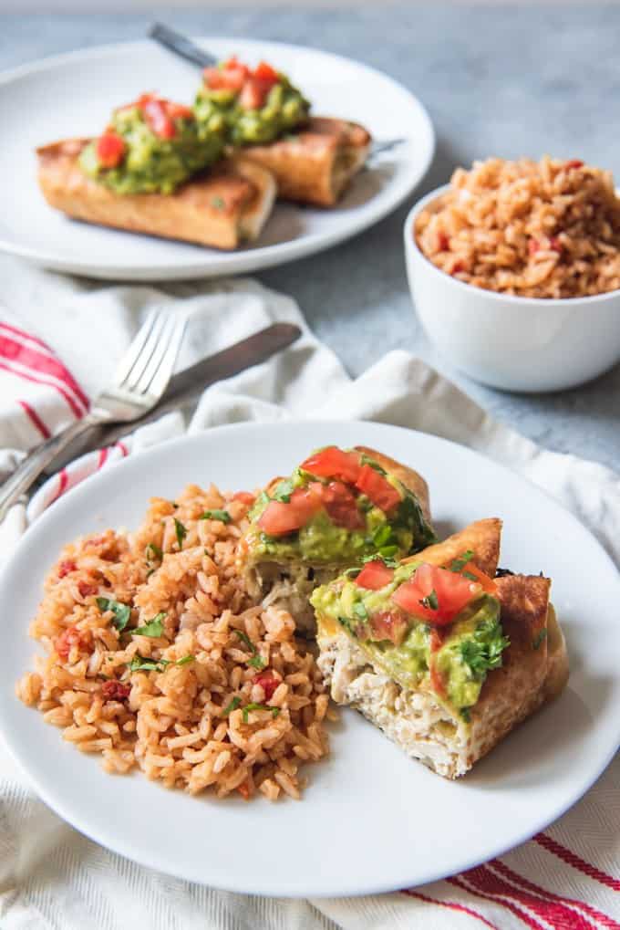 Green Chili Chicken Chimichangas House of Nash Eats