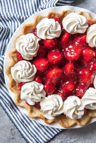 The BEST Fresh Strawberry Pie (no Jello!) - House of Nash Eats