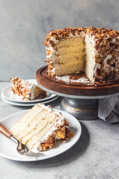 San Jose Burnt Almond Cake - House of Nash Eats