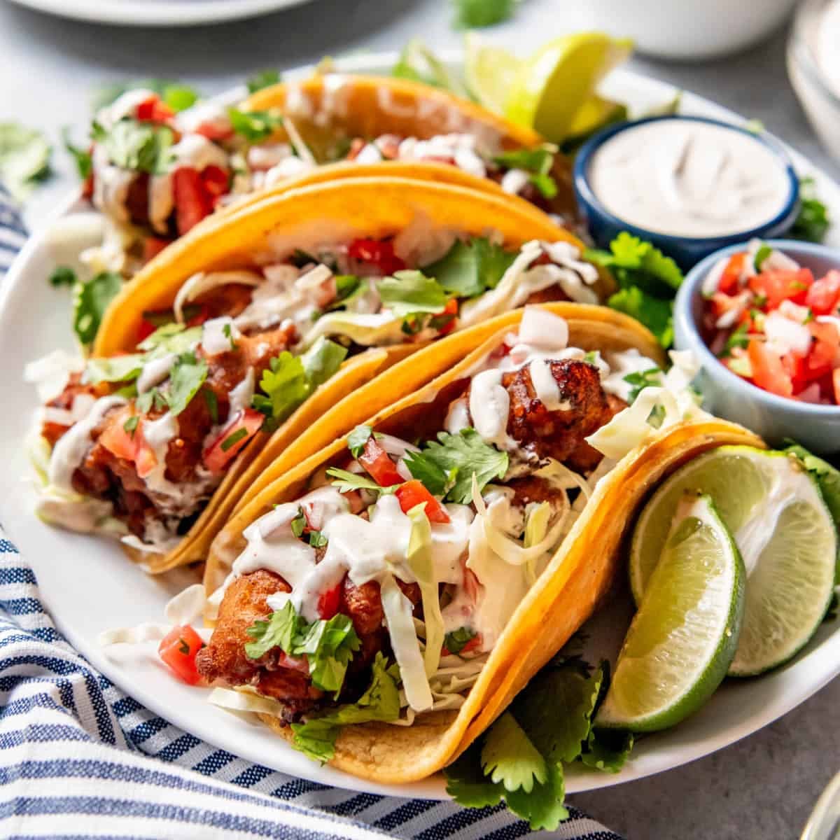 Battered Baja Fish Tacos