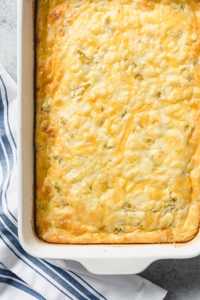 Green Chili Egg Bake Casserole from House of Nash Eats