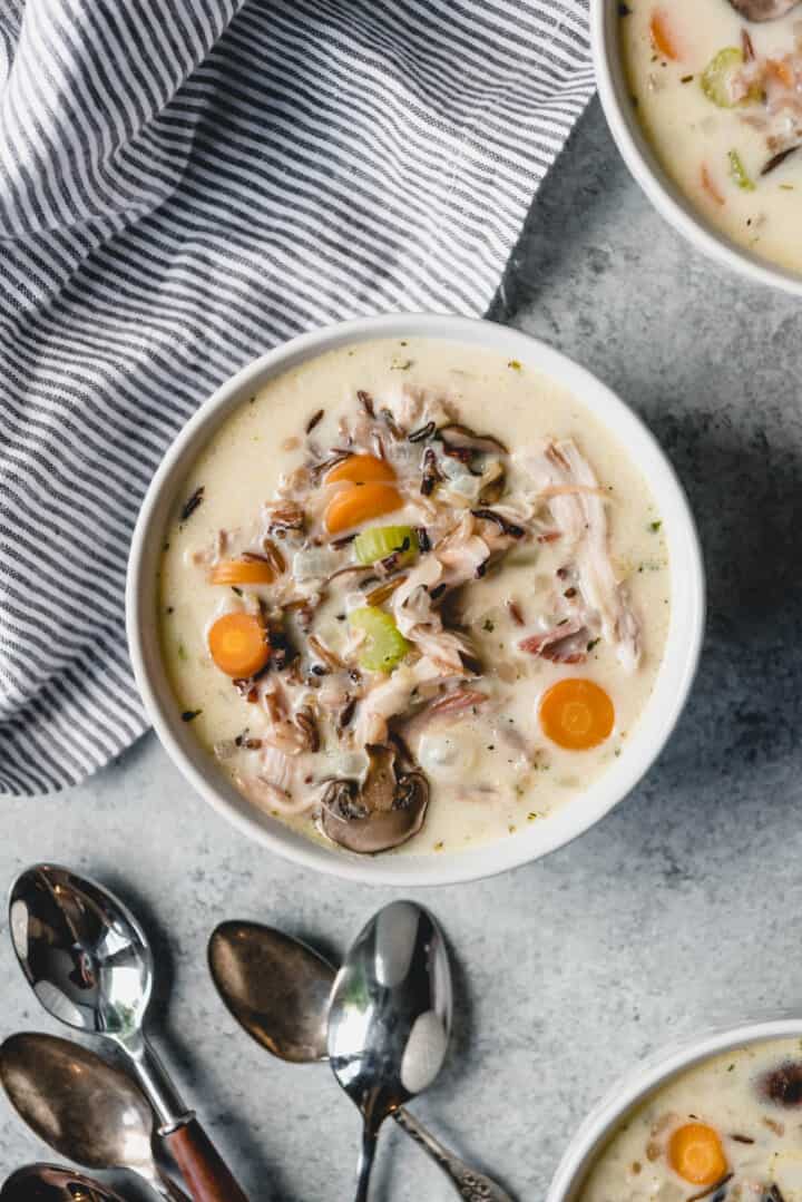 Leftover Turkey Wild Rice Soup - House of Nash Eats