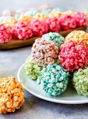 colorful marshmallow popcorn balls