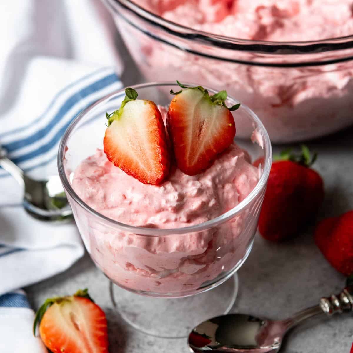 Strawberry Cottage Cheese Jello Salad