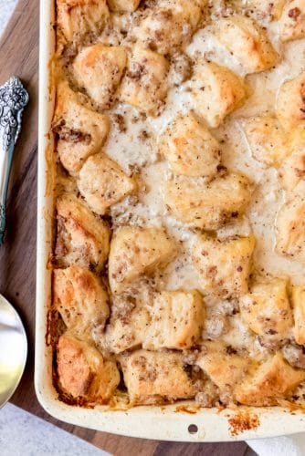 Biscuits and Gravy Casserole - House of Nash Eats