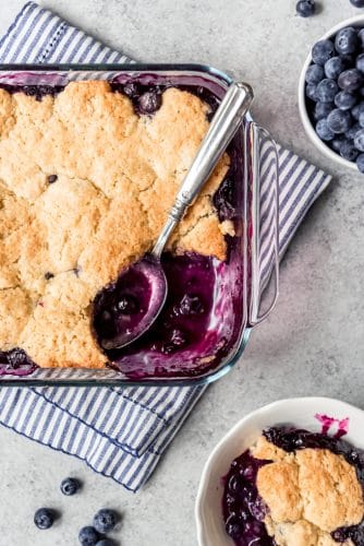 Old-Fashioned Blueberry Cobbler - House of Nash Eats