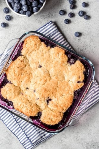 Old-Fashioned Blueberry Cobbler - House of Nash Eats