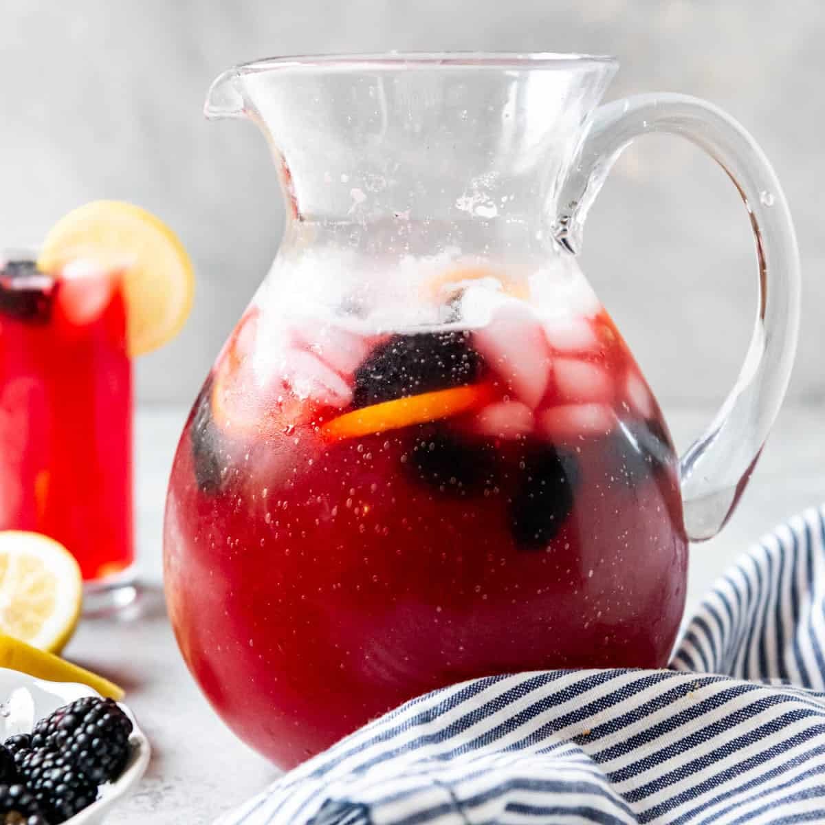 Homemade Blackberry Lemonade