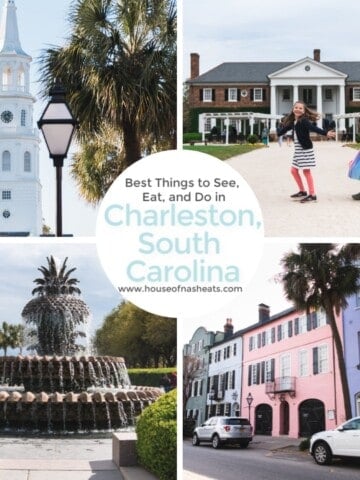 A collage of images from Charleston, South Carolina.