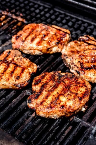 Perfect Grilled Pork Chops with Sweet BBQ Pork Rub - House of Nash Eats