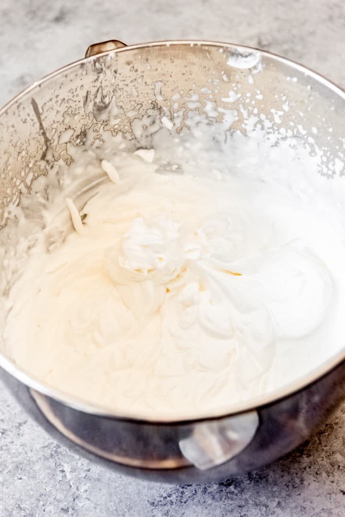 An image of a bowl of stabilized whipped cream.